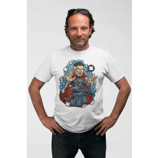  D&B Férfi Unisex Póló PC00010 Doctor Strange Fehér-Méret 2XL
