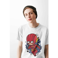 D&B Férfi Unisex Póló PC00011 Flash Fehér-Méret 3XL férfi póló