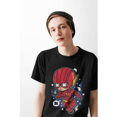  D&B Férfi Unisex Póló PC00011 Flash Fekete-Méret 3XL