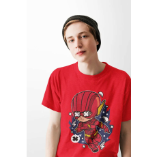  D&B Férfi Unisex Póló PC00011 Flash Piros-Méret L