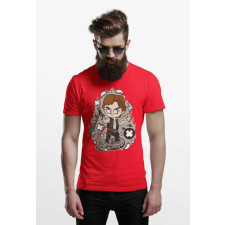 D&B Férfi Unisex Póló PC00012 Han Solo Piros-Méret 3XL férfi póló