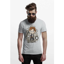 D&B Férfi Unisex Póló PC00012 Han Solo Szürke-Méret XL férfi póló