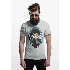  D&B Férfi Unisex Póló PC00013 Harry Potter Szürke-Méret L