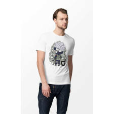  D&amp;B Férfi Unisex Póló PC00015 Kakashi Fehér-Méret 4XL férfi póló