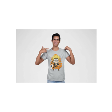  D&amp;B Férfi Unisex Póló PC00021 Naruto Szürke-Méret 2XL férfi póló