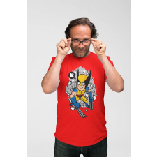 D&B Férfi Unisex Póló PC00024 Wolverine Piros-Méret 4XL férfi póló