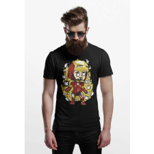 D&B Férfi Unisex Póló PC00025 Iron Man Fekete-Méret L férfi póló
