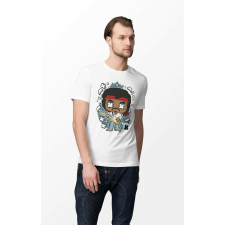 D&B Férfi Unisex Póló PC00026 Jimmy Hendrix Fehér-Méret 4XL férfi póló