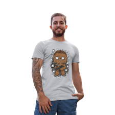D&B Férfi/Unisex Póló PC00030 Chewbacca-Méret Szürke-Méret M férfi póló