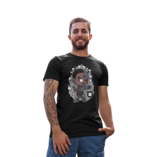 D&B Férfi/Unisex Póló PC00032 Cyborg Fekete-Méret S férfi póló