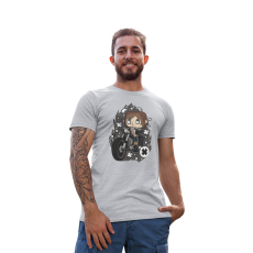  D&B Férfi/Unisex Póló PC00034 Daryl Dixon Szürke-Méret M