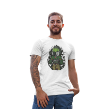 D&B Férfi/Unisex Póló PC00036 Doom Guy Fehér-Méret 4XL férfi póló