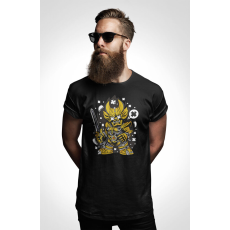  D&B Férfi/Unisex Póló PC00044 Garo Fekete-Méret 5XL