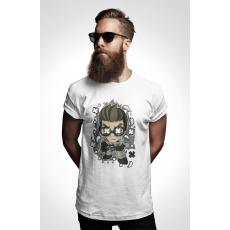  D&B Férfi/Unisex Póló PC00045 Ghost Buster Fehér-Méret M