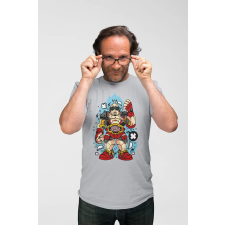 D&B Férfi/Unisex Póló PC00062 Krang Szürke-Méret 3XL férfi póló