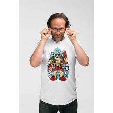  D&B Férfi/Unisex Póló PC00063 Leonardo Fehér-Méret XL