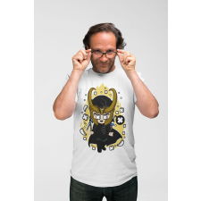  D&amp;B Férfi/Unisex Póló PC00064 Loki Fehér-Méret 2XL férfi póló