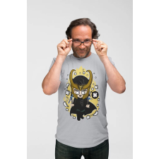 D&B Férfi/Unisex Póló PC00064 Loki Szürke-Méret 4XL férfi póló