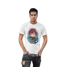 D&B Férfi/Unisex Póló PC00067 Marty Mcfly Fehér-Méret 5XL férfi póló