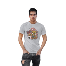 D&B Férfi/Unisex Póló PC00073 Minotaur Szürke-Méret S férfi póló