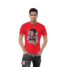 D&B Férfi/Unisex Póló PC00075 Mr Satan Piros-Méret 2XL férfi póló