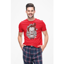 D&B Férfi/Unisex Póló PC00080 Pennywise Piros-Méret L férfi póló