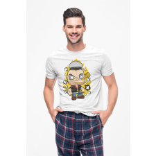  D&amp;B Férfi/Unisex Póló PC00082 Popeye Fehér-Méret 3XL férfi póló