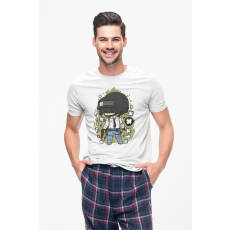  D&B Férfi/Unisex Póló PC00087 PubG Fehér-Méret L