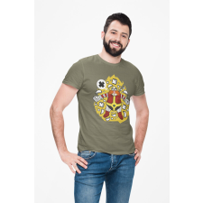  D&amp;B Férfi/Unisex Póló PC00093 Robotnik Katonai zöld-Méret 4XL férfi póló