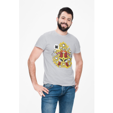 D&B Férfi/Unisex Póló PC00093 Robotnik Szürke-Méret XL férfi póló