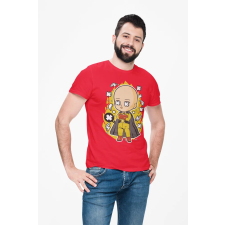 D&B Férfi/Unisex Póló PC00096 Saitama Piros-Méret 4XL férfi póló