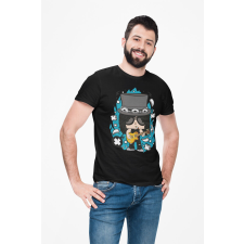 D&B Férfi/Unisex Póló PC00100 Slash Fekete-Méret 5XL férfi póló