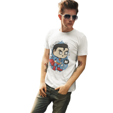 D&B Férfi/Unisex Póló PC00107 Superman Fehér-Méret XL férfi póló