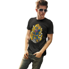  D&B Férfi/Unisex Póló PC00109 Thanos Fekete-Méret M