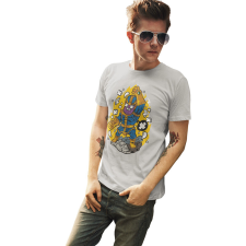 D&B Férfi/Unisex Póló PC00109 Thanos Szürke-Méret 4XL férfi póló