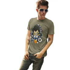  D&B Férfi/Unisex Póló PC00115 Vegeta Katonai zöld-Méret XL