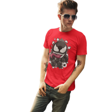 D&B Férfi/Unisex Póló PC00117 Venom Piros-Méret M férfi póló