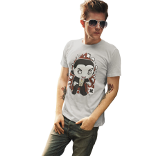  D&amp;B Férfi/Unisex Póló PC00118 Vlad Dracula Szürke-Méret M férfi póló