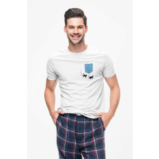  D&B Férfi/Unisex Póló PO00003 Aquarium Pocket Fehér-Méret 4XL