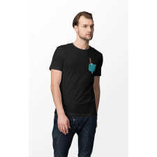D&B Férfi/Unisex Póló PO00018 Knife Pocket Fekete-Méret 4XL férfi póló