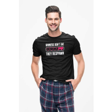 D&B Férfi/Unisex Póló ST00007 Respawn Fekete-Méret XL férfi póló