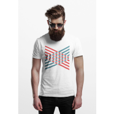  D&amp;B Férfi/Unisex Póló ST00008 Abstrakt Fehér-Méret 5XL férfi póló