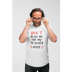  D&B Férfi/Unisex Póló ST00009 Teacher Fehér-Méret 4XL