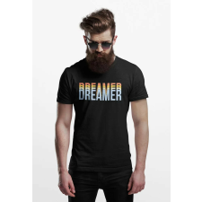 D&B Férfi/Unisex Póló ST00012 Dreamer Fekete-Méret L férfi póló