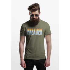  D&B Férfi/Unisex Póló ST00012 Dreamer Katonai zöld -Méret L