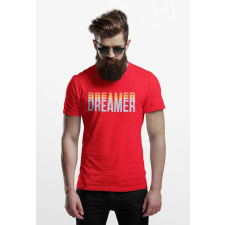 D&B Férfi/Unisex Póló ST00012 Dreamer Piros-Méret 5XL férfi póló