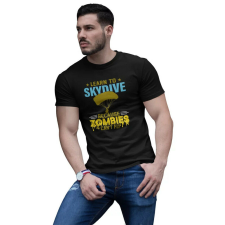  D&amp;B Férfi/Unisex Póló ST00018 Skydive Fekete-Méret 5XL férfi póló