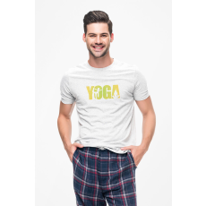 D&B Férfi/Unisex Póló ST00029 Yoga Fehér-Méret M