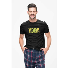  D&B Férfi/Unisex Póló ST00029 Yoga Fekete-Méret M