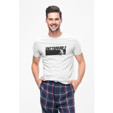 D&B Férfi/Unisex Póló ST00034 Unstoppable Fehér-Méret XL férfi póló